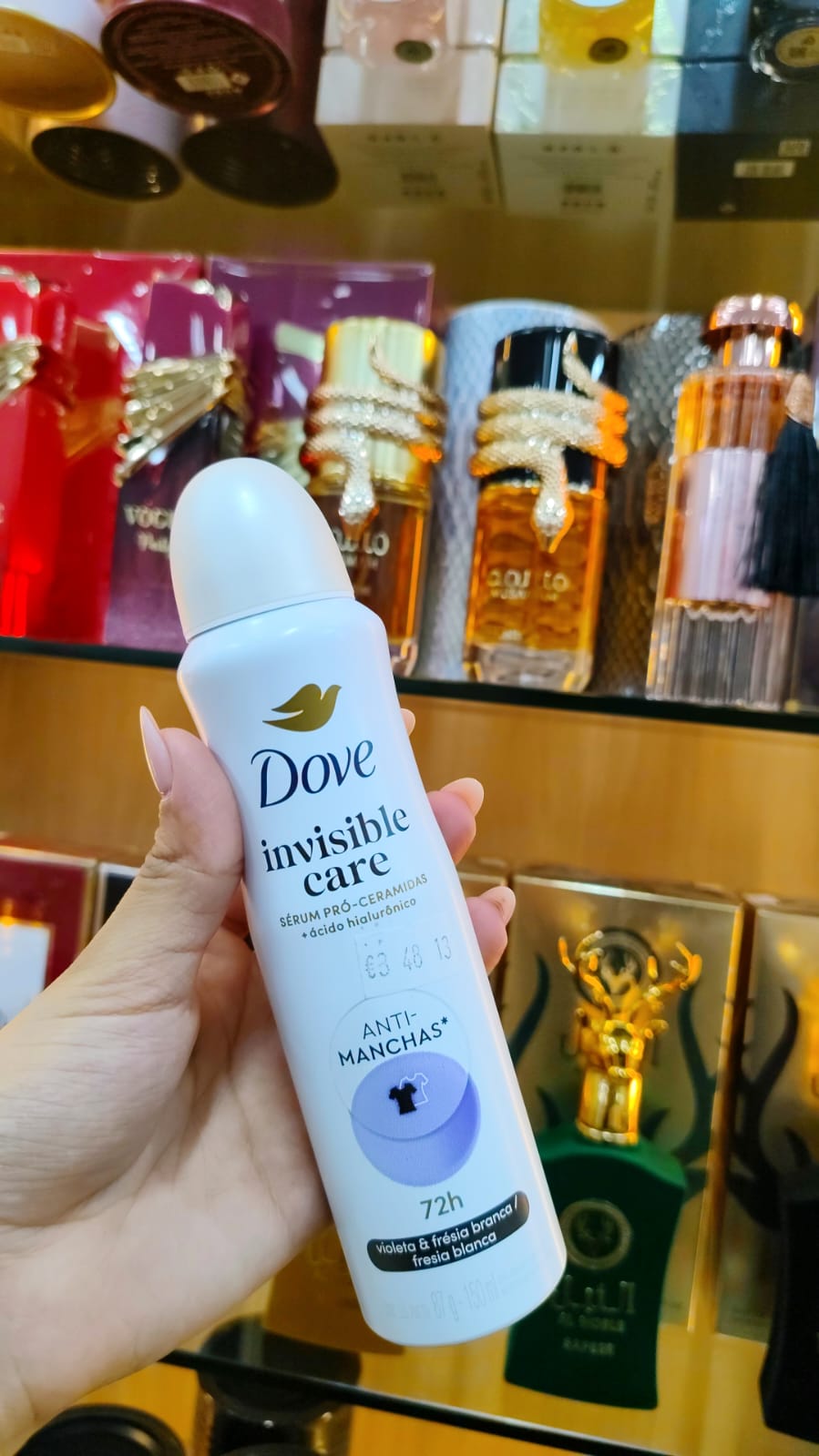 DESODORANTE DOVE - INVISIBLE CARE\QUITA MANCHAS - 150ML