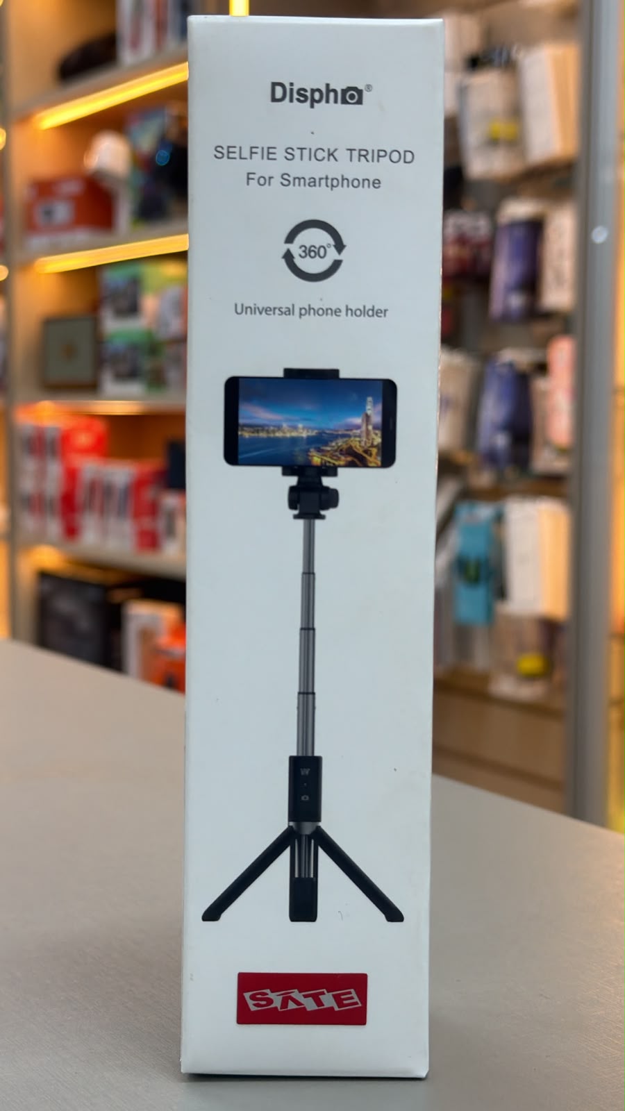 SATE SELFIE STICK TRIPOD WS-SQB645B BLACK DISPHO