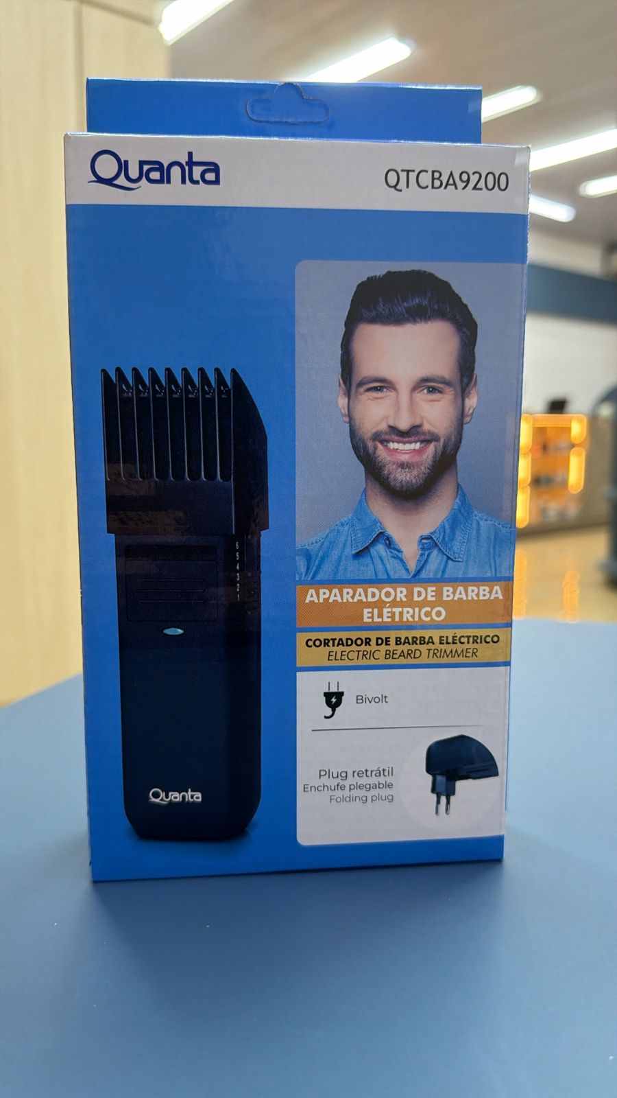 CORTADOR DE BARBA ELEC QUANTA QTCBA9200 BIVOLT
