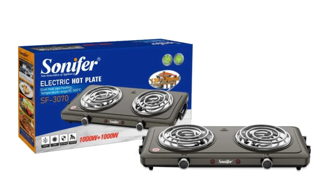SONIFER FOGAO ELETRICO SF-3070 HOT PLATE 220-240V 50-60HZ  1000W+1000W