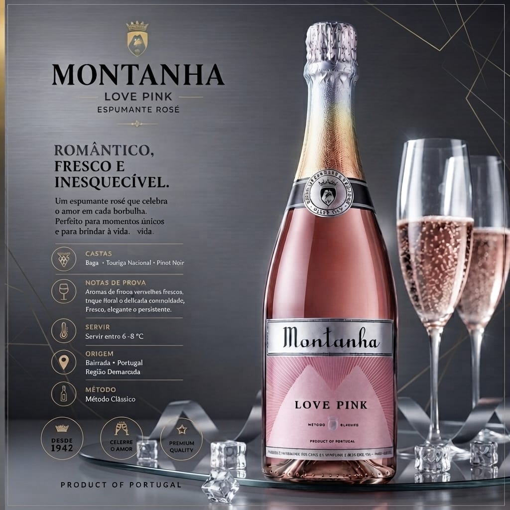 Espumante Rosé Montanha Love Pink