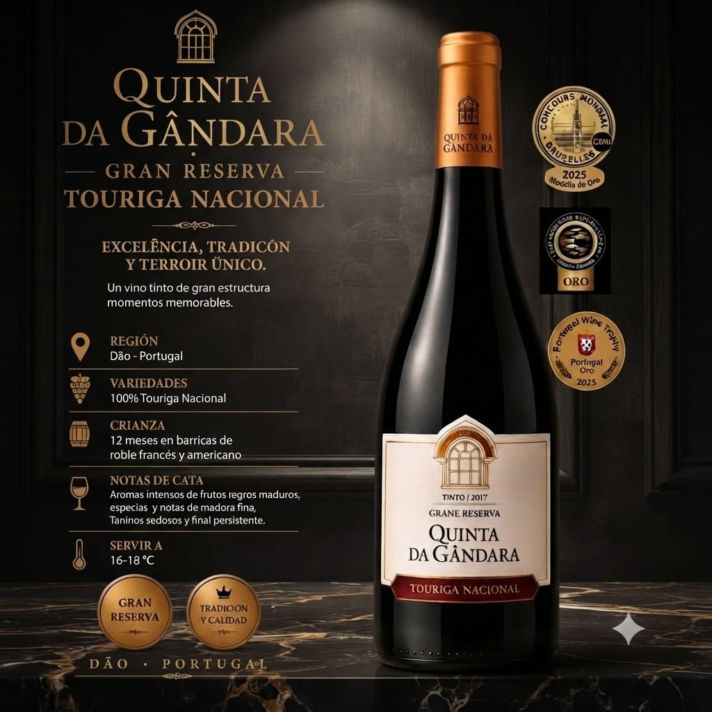 Vino Tinto Quinta da Gândara Gran Reserva Touriga Nacional