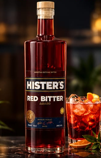 HISTER´S RED BITTER AMARO APERITIVO BOTANIC 750ml