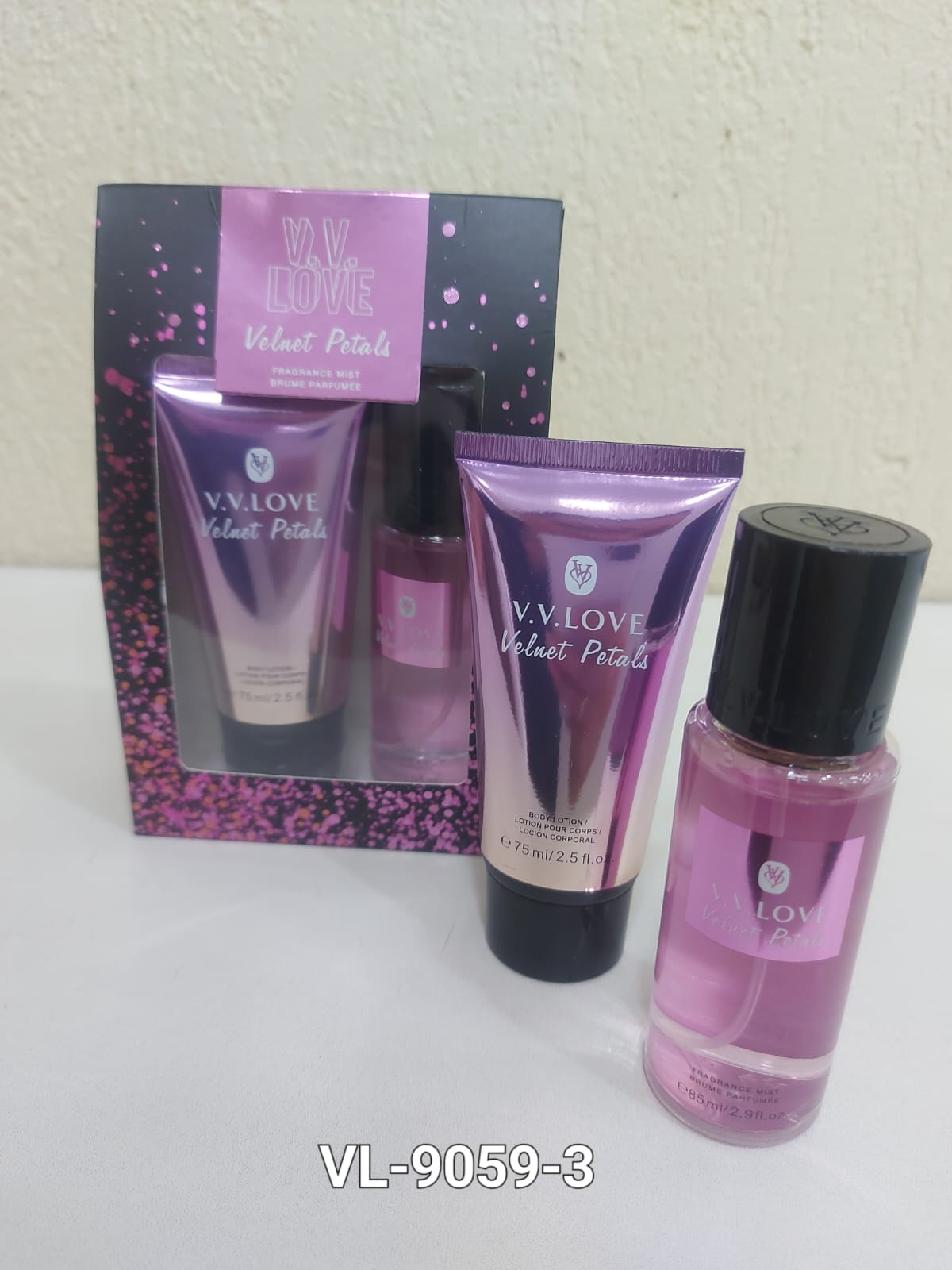 KIT V. LOVE 2PC VELVET LILA