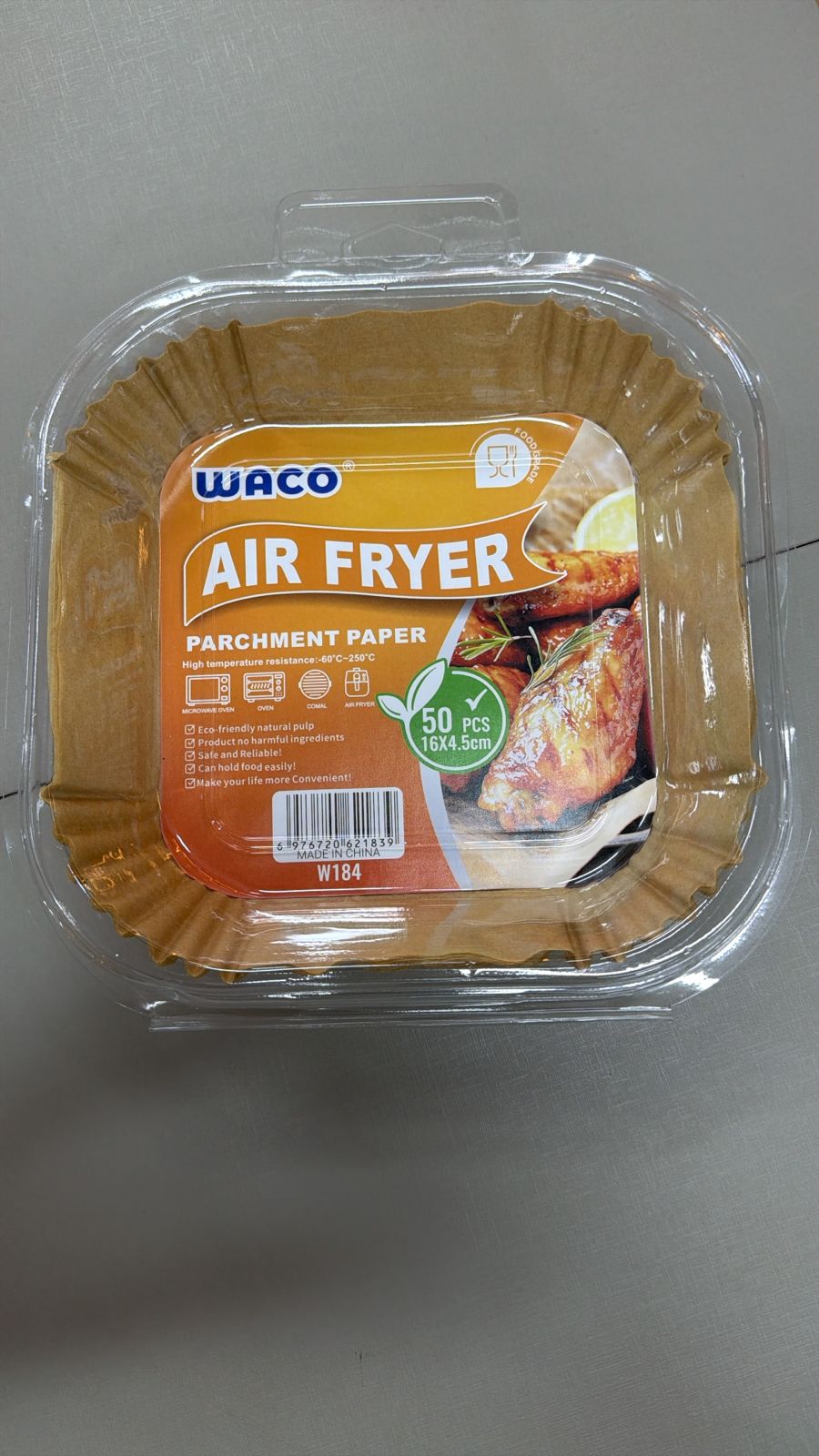 WACO W184 PAPEL P/AIR FRYER 16*4,5CM